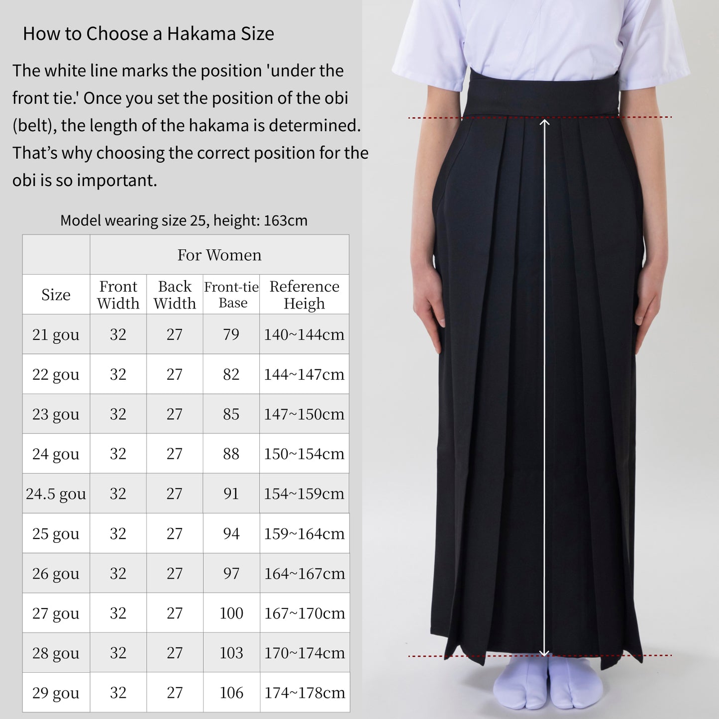 Kyudo Hakama for Women|All Season|Polyester 100% (24.5~27)
