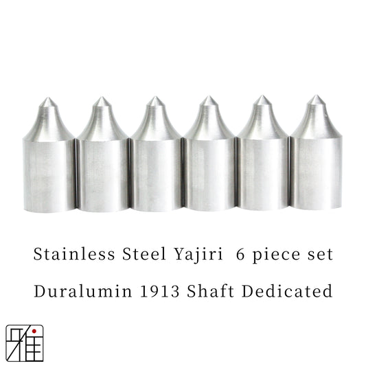 Kyudo Ya Stainless Steel Yajiri 6 piece set｜Duralumin 1913 Shaft