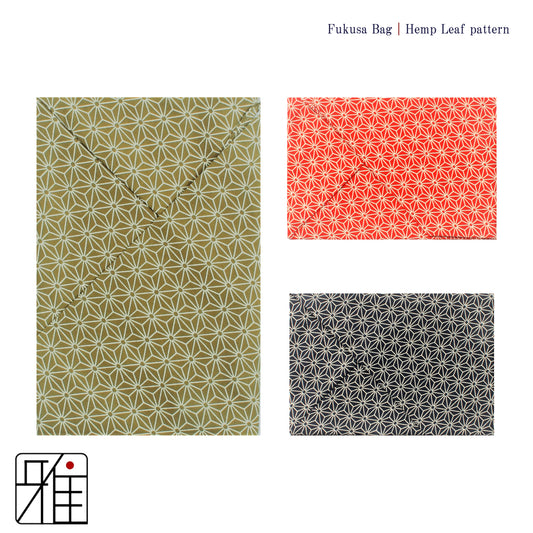 Fukusa Bag with Hemp Leaf Design (麻の葉)