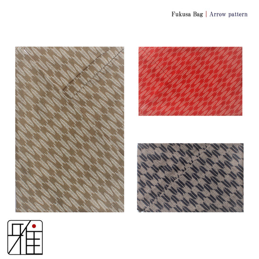 Fukusa Bag with Arrow Pattern (矢絣)