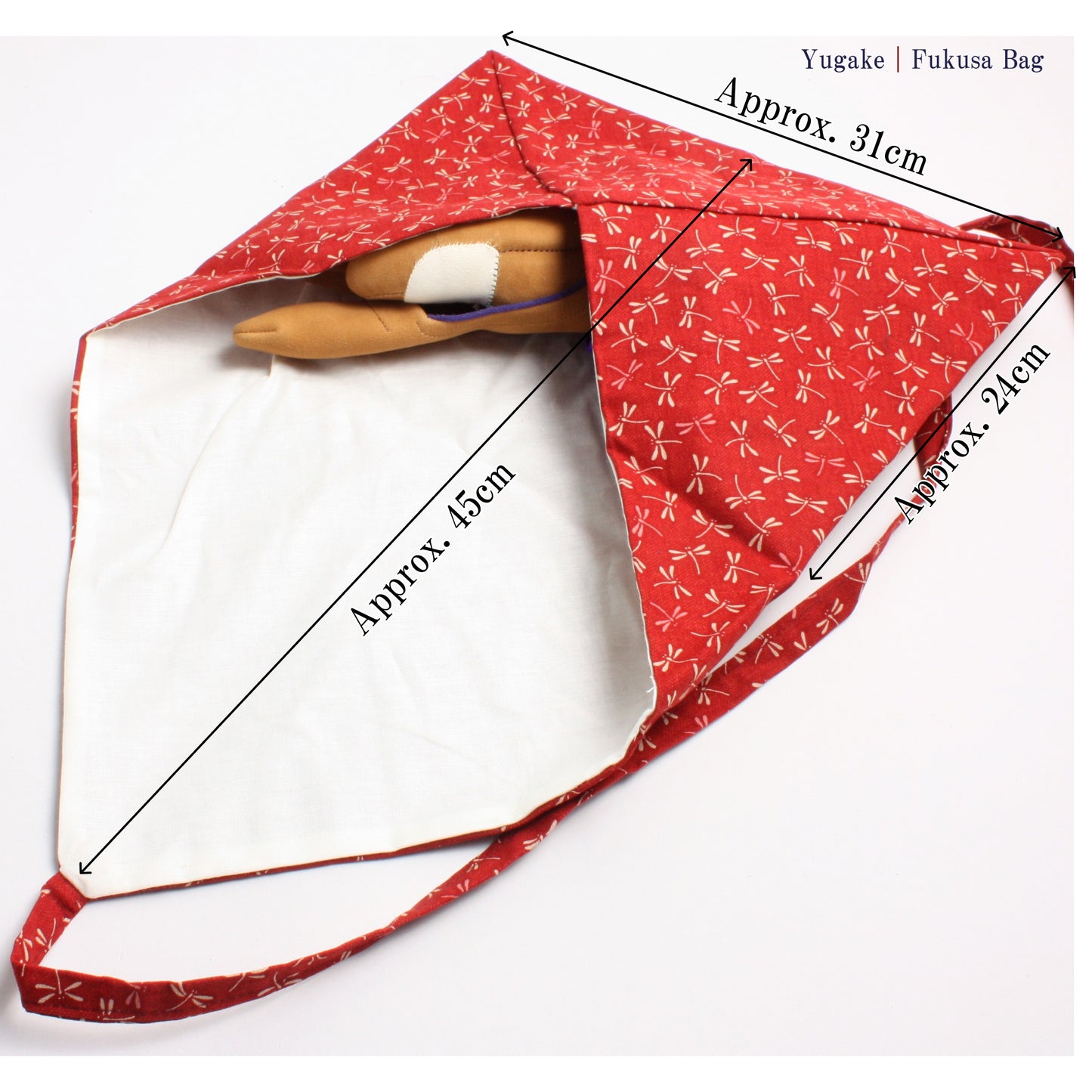 Fukusa Bag with Dragonfly (とんぼ)