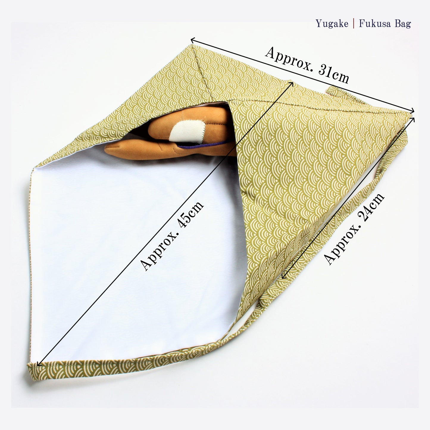Fukusa Bag with Quinghai Wave (晴海波)