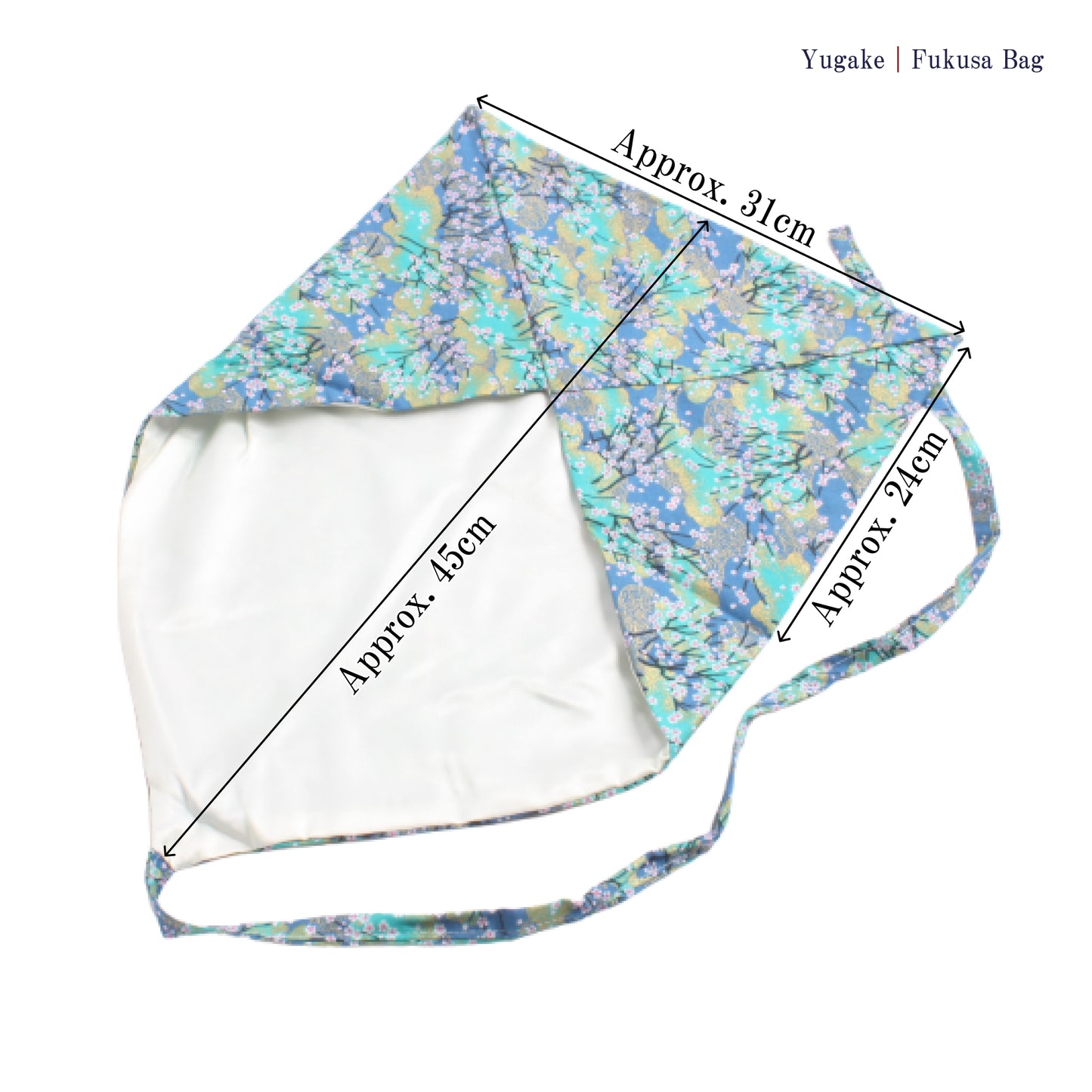 Fukusa Bag with Printed Sakura Design (さくら)