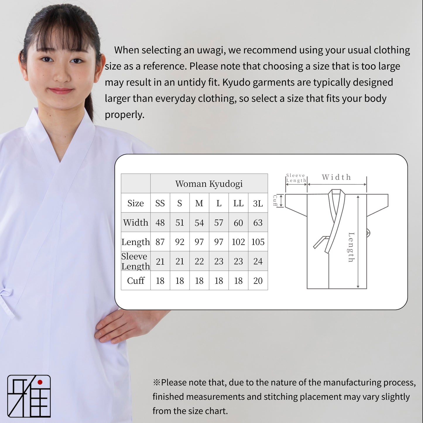 Kyudogi for Women ｜100 % Polyester Summer Kyudogi｜SS・S・M・L