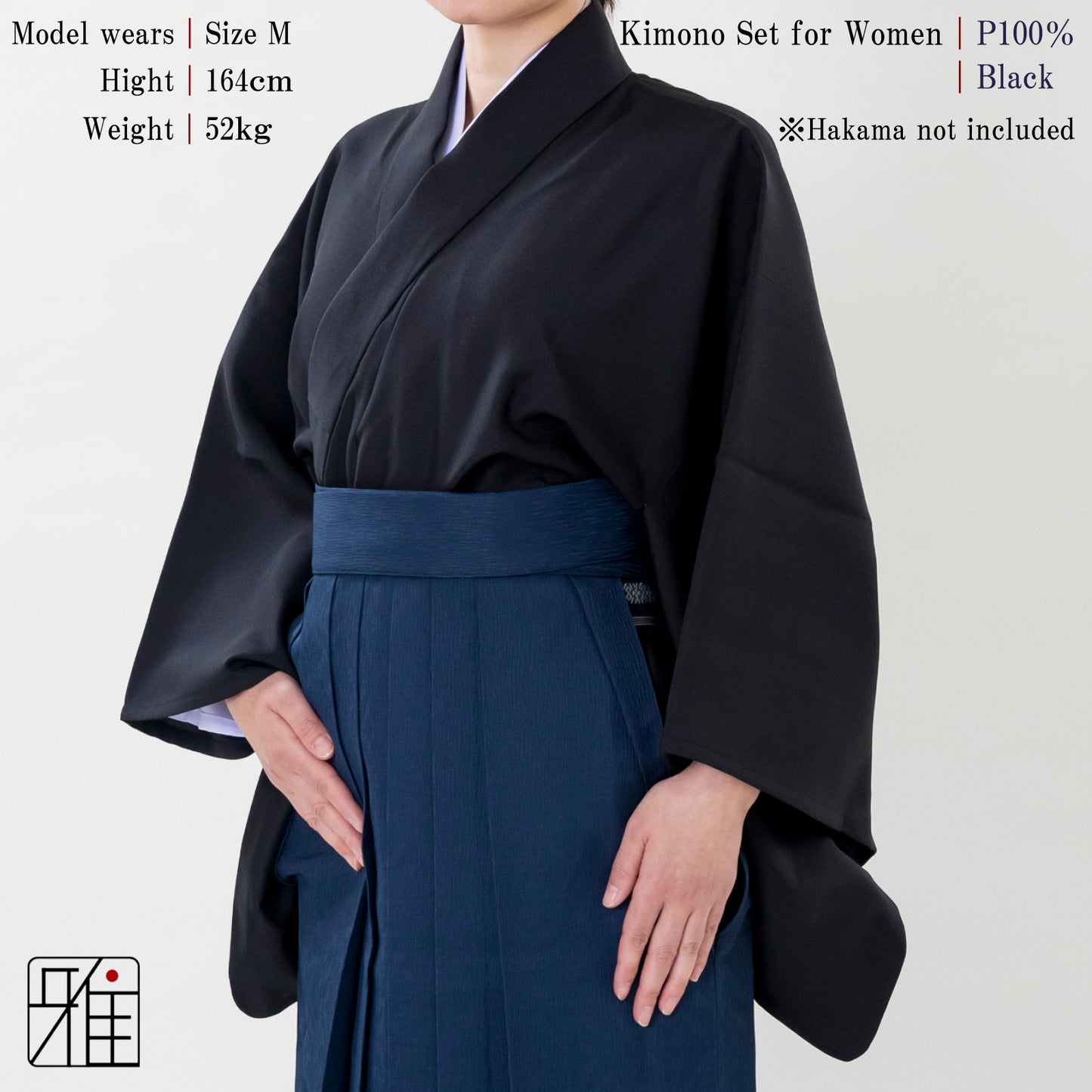 Kimono Set for Women ｜ Black｜S・M・L・ML