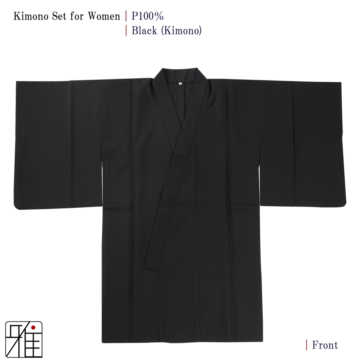 Kimono Set for Women ｜ Black｜S・M・L・ML