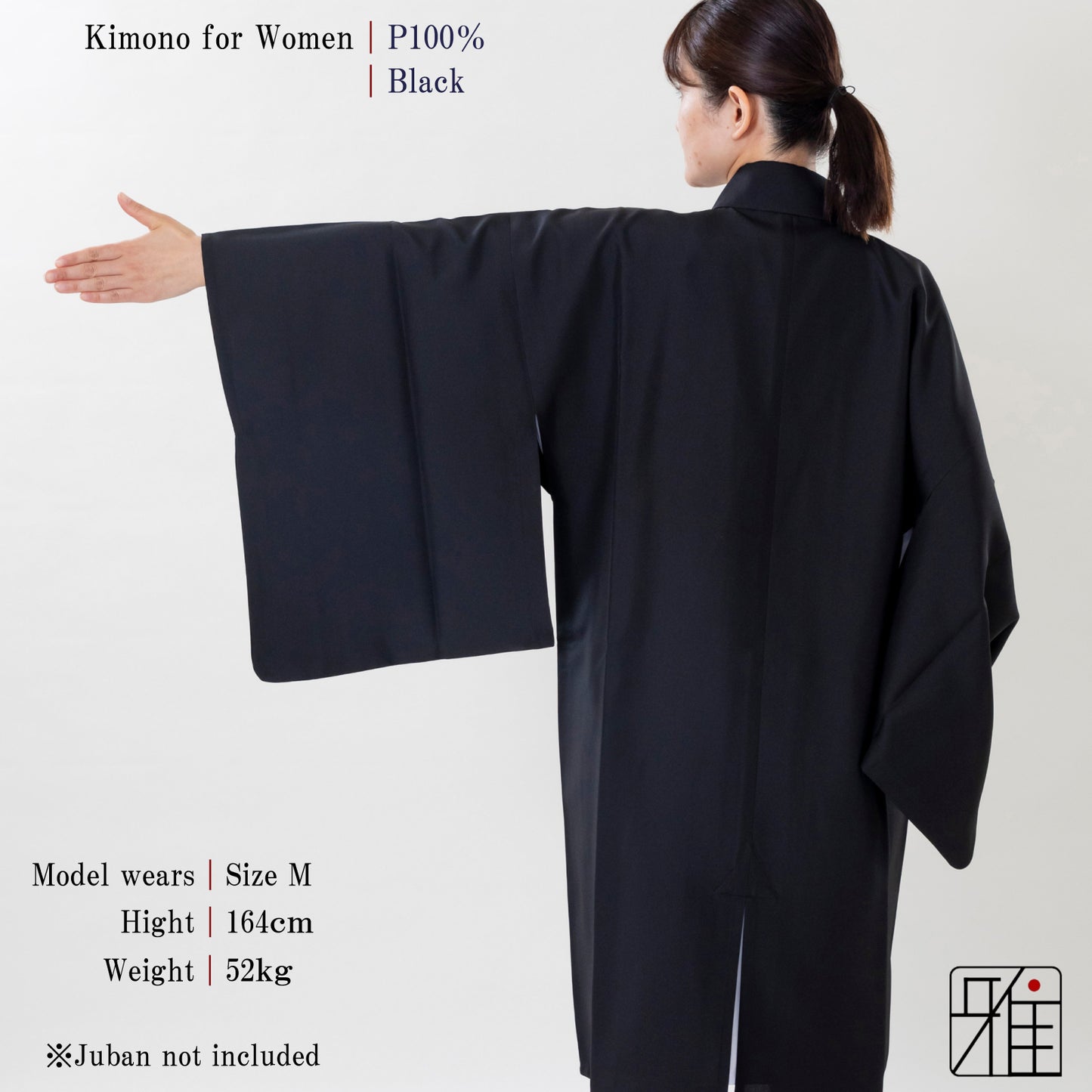 Kimono for Women ｜ Black｜S・M・L・ML