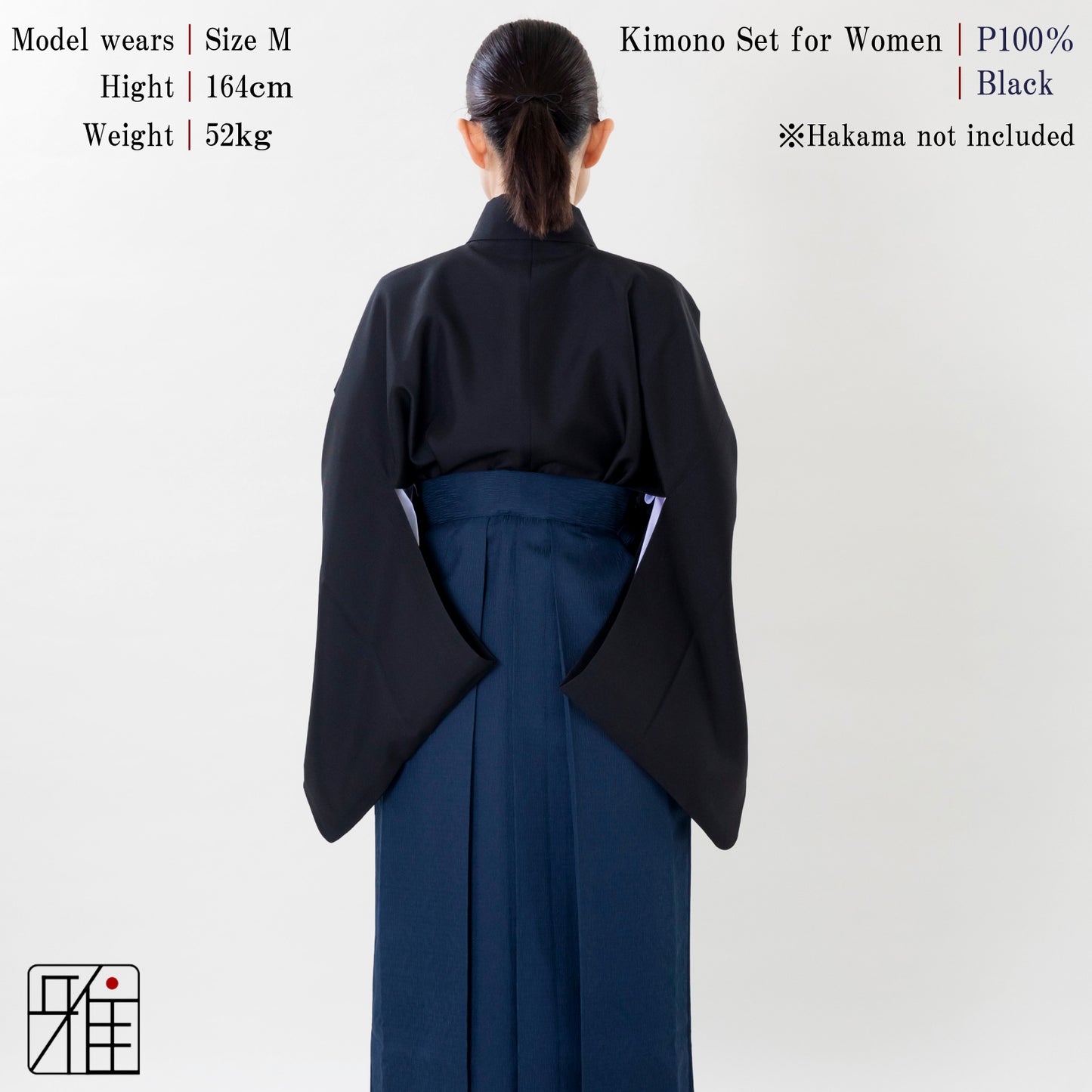 Kimono Set for Women ｜ Black｜S・M・L・ML