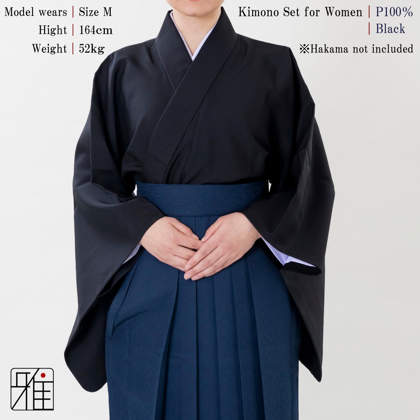 Kimono Set for Women ｜ Black｜S・M・L・ML
