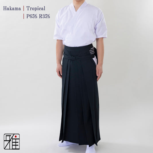 Kyudo Tropical Hakama for Men｜All Season｜65% Polyester / 35% Rayon (22～24)
