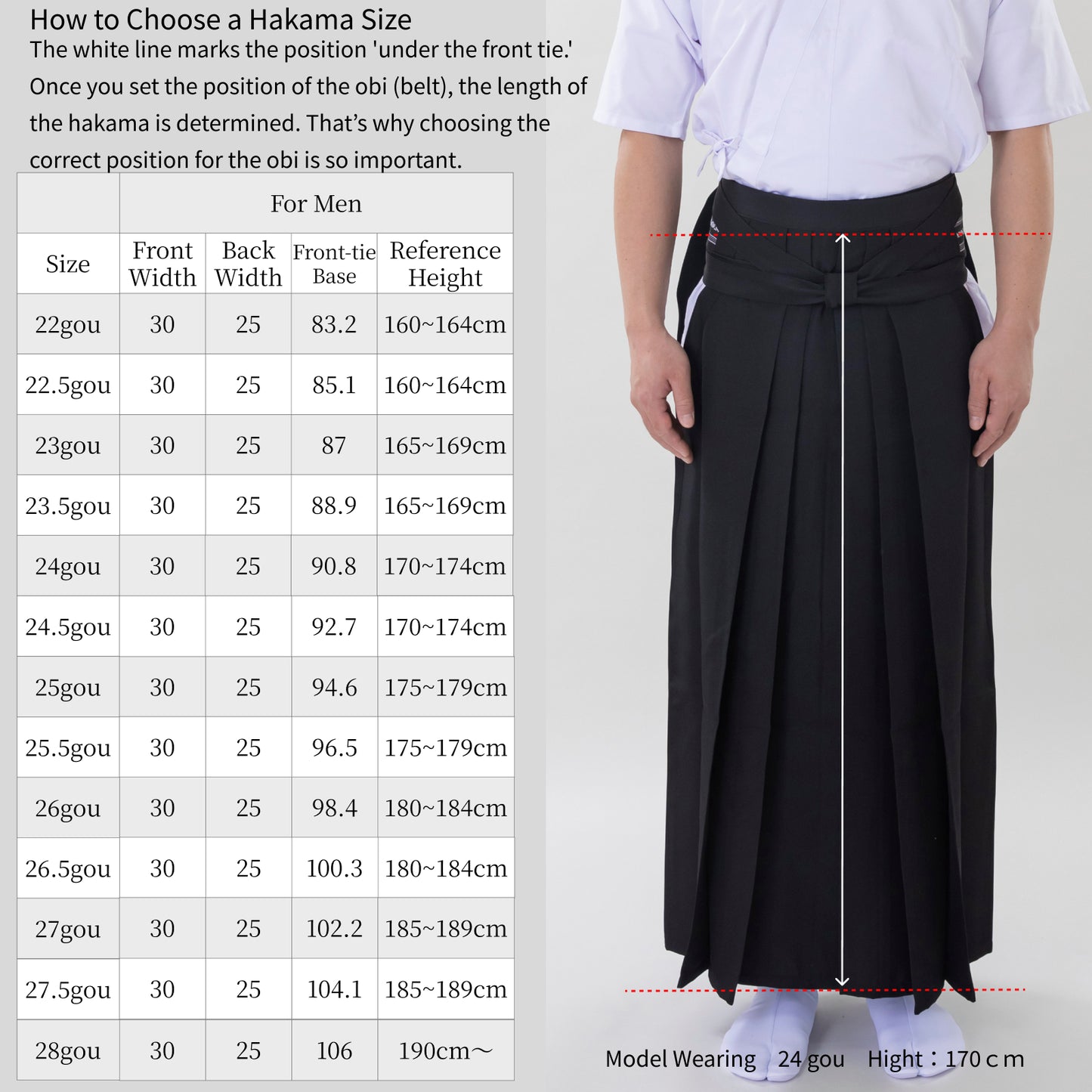 Kyudo Tropical Hakama for Men｜All Season｜65% Polyester / 35% Rayon (24.5～26.5)