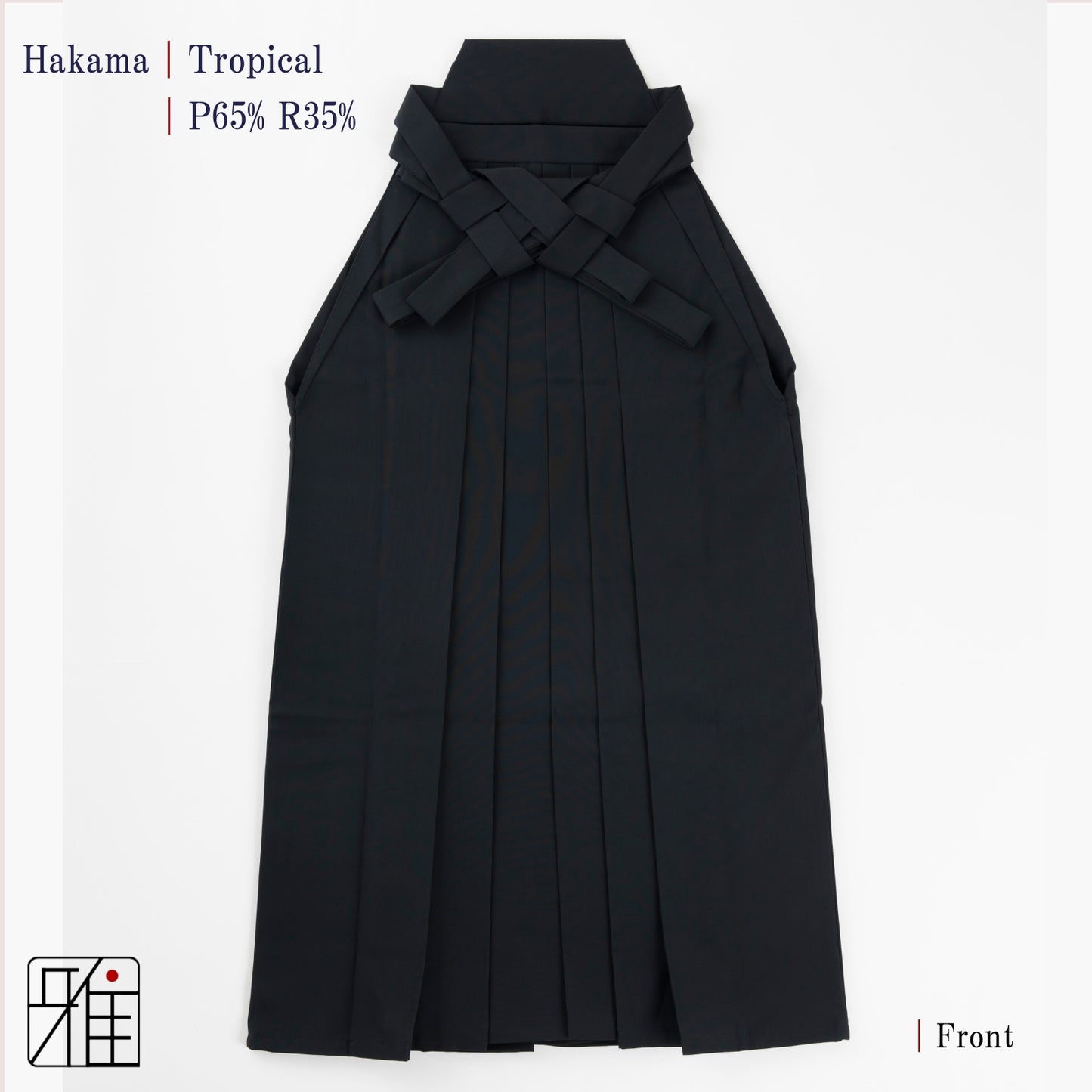 Kyudo Tropical Hakama for Men｜All Season｜65% Polyester / 35% Rayon (24.5～26.5)