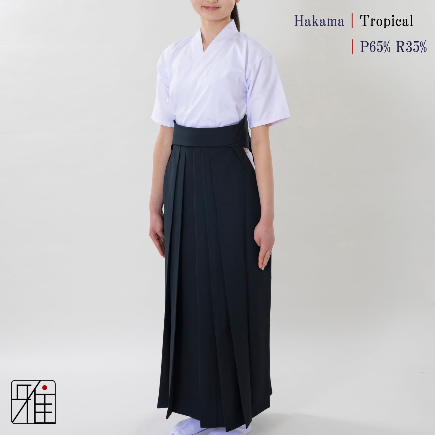 Kyudo Tropical Hakama for Women｜All Season｜65% Polyester / 35% Rayon (22～24)