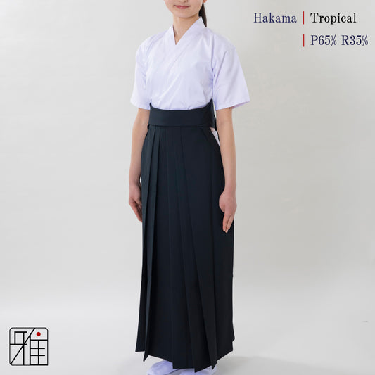Kyudo Tropical Hakama for Women｜All Season｜65% Polyester / 35% Rayon (22～24)