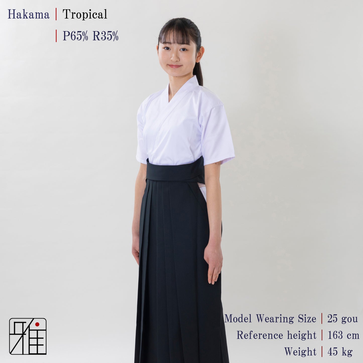 Kyudo Tropical Hakama for Women｜All Season｜65% Polyester / 35% Rayon (22～24)