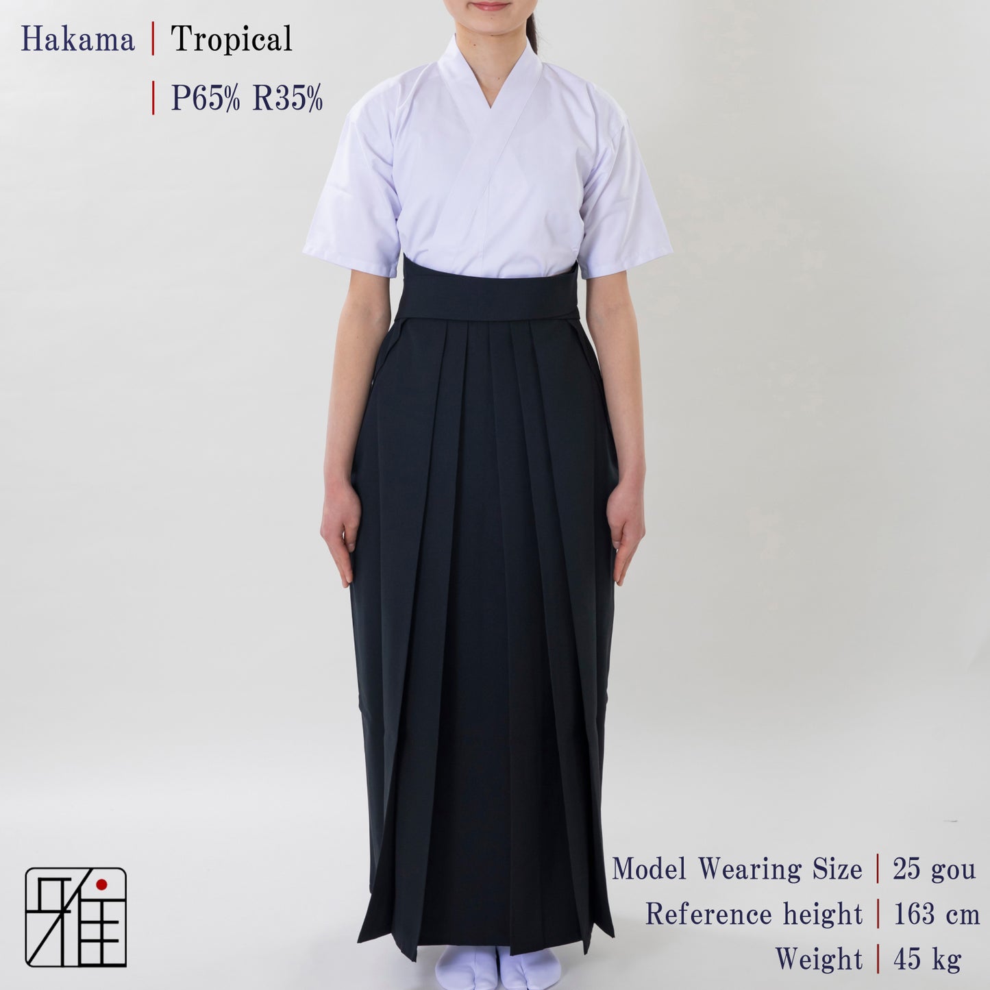 Kyudo Tropical Hakama for Women｜All Season｜65% Polyester / 35% Rayon (22～24)