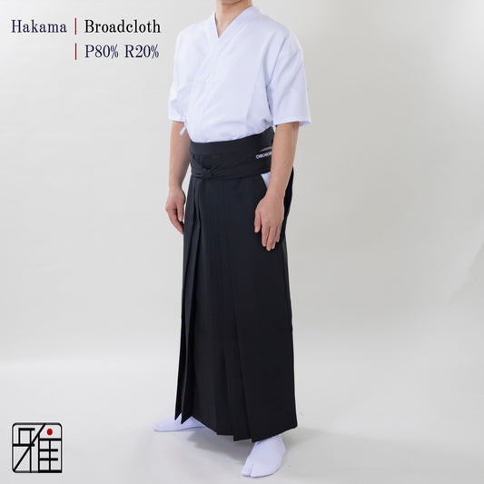 Kyudo Broadcloth Hakama for Men｜All-Season｜Polyester 80%  / Rayon 20％ (22～24)