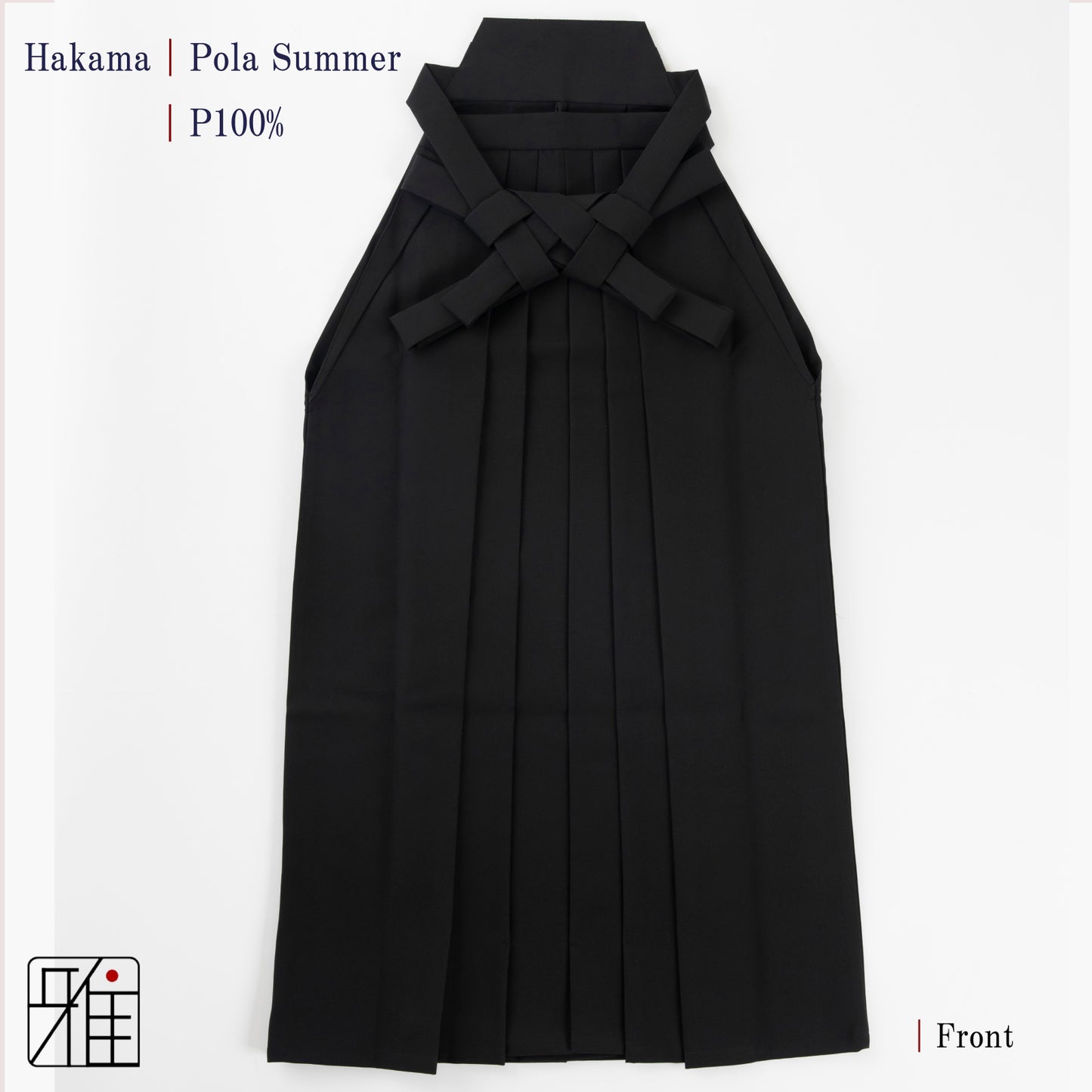 Kyudo Pola Hakama for Men｜Summer｜Polyester 100% (24.5～26.5)