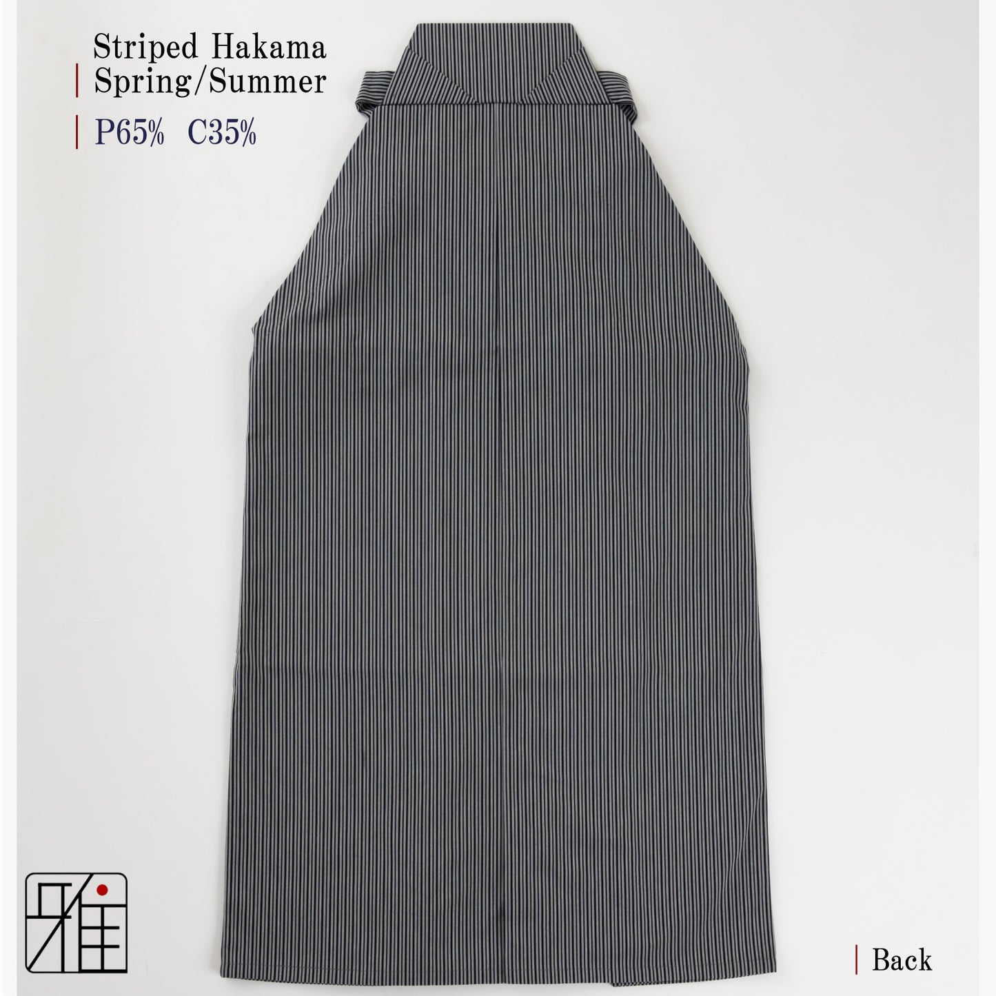 Kyudo Striped Hakama for Men｜Spring/Summer｜65% Polyester/35% Cotton (24.5～26.5)