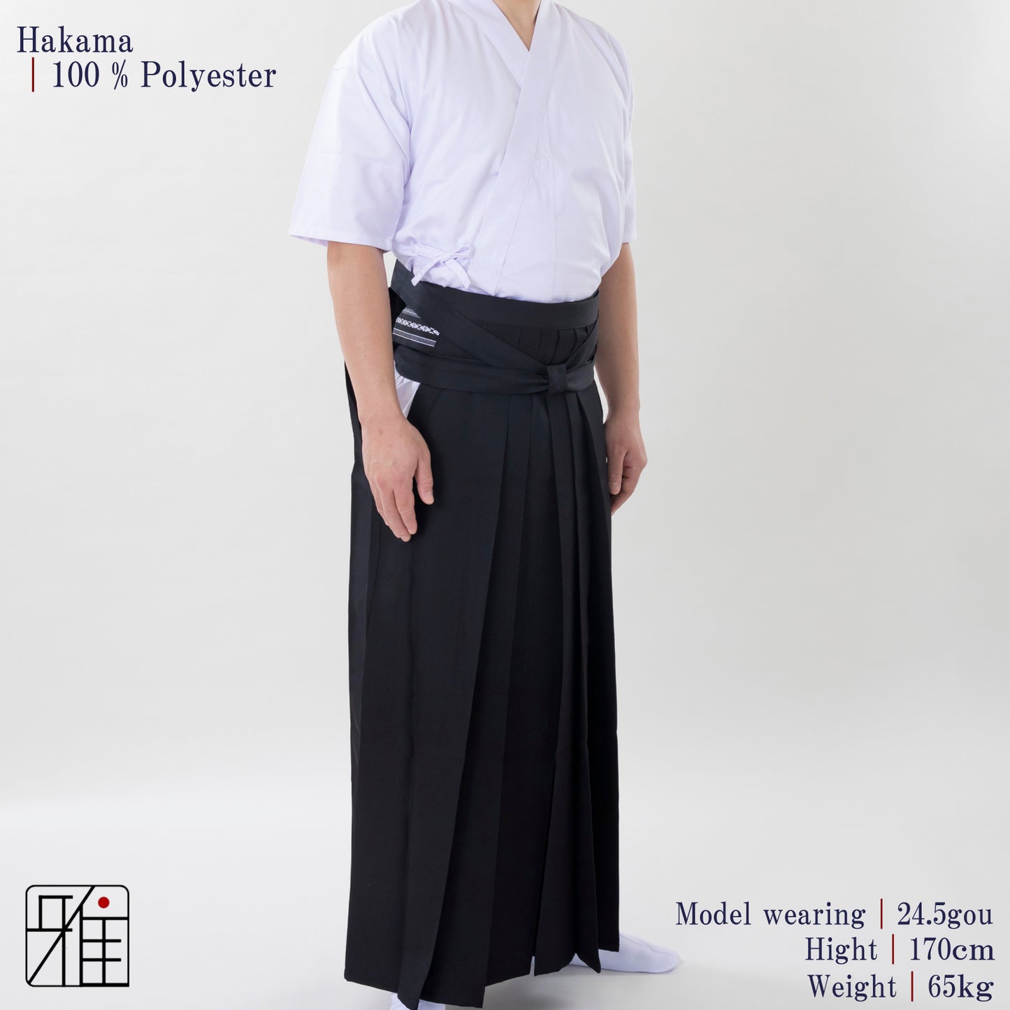 Kyudo Hakama for Men｜All Season｜Polyester 100% (21～24)