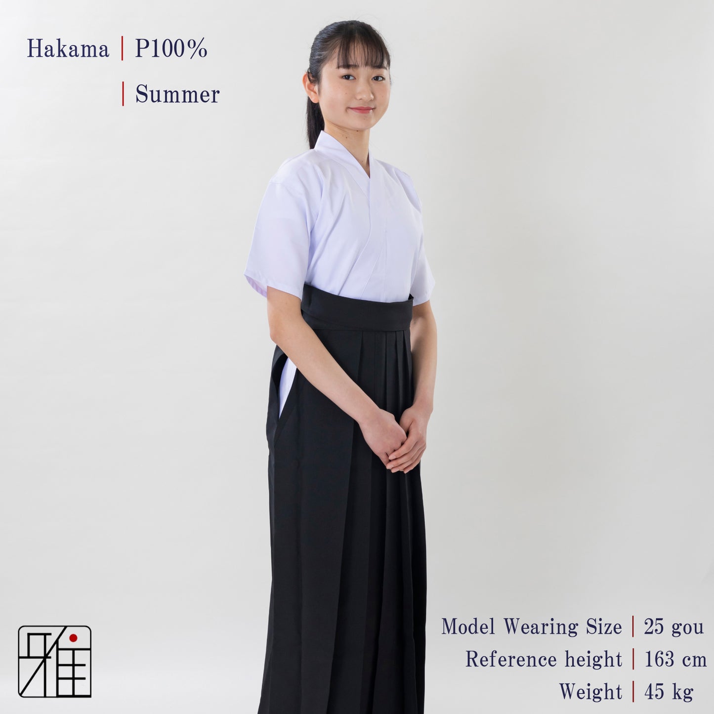 Kyudo Hakama for Women｜Summer｜Polyester 100% (28～29)