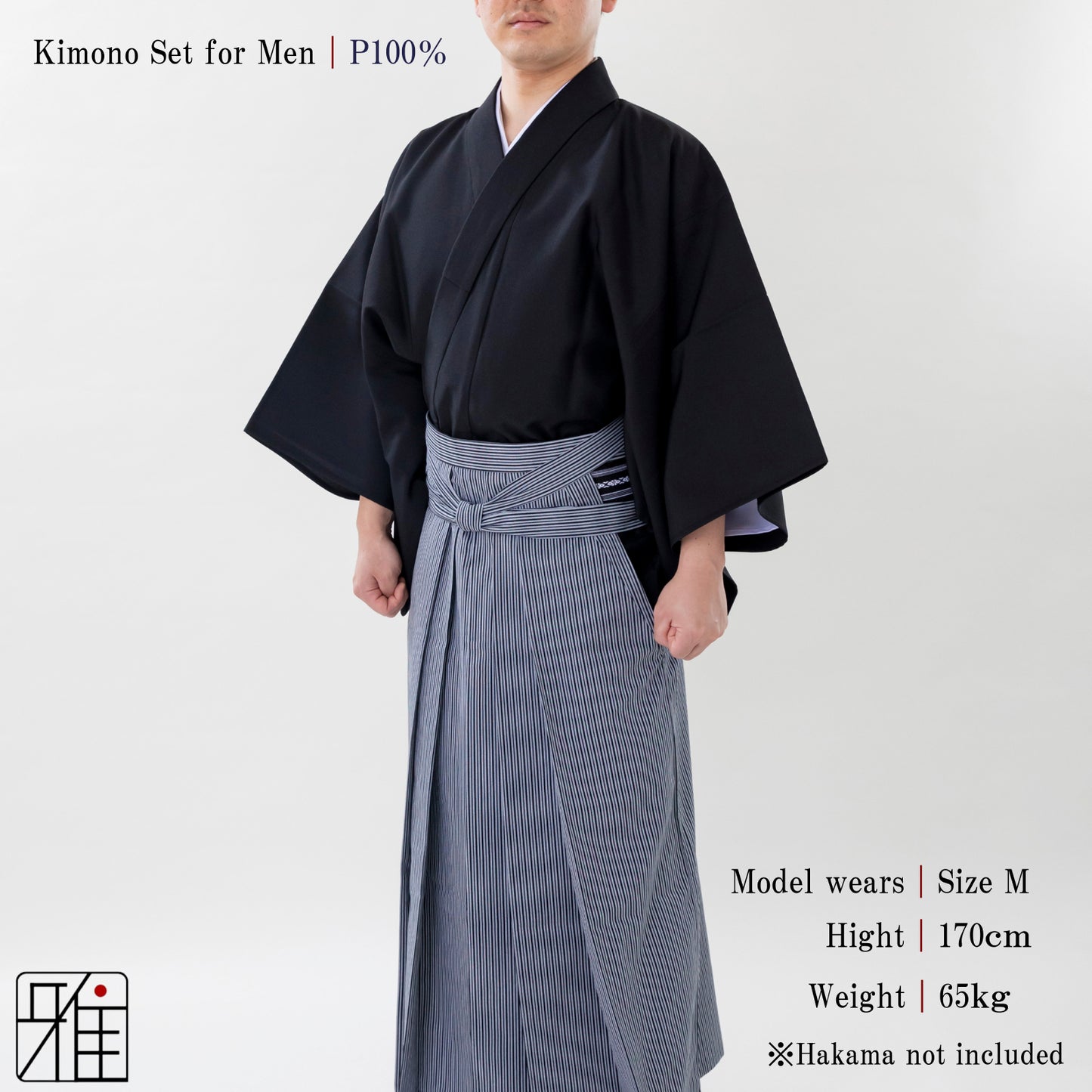Kimono Set for Men ｜ Polyester 100 %｜S・M・L・ML
