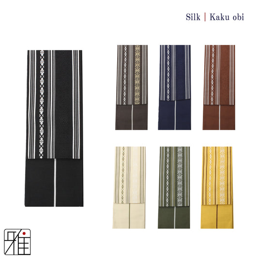 Kyudo Shoken Kaku Obi  | Silk 100 %