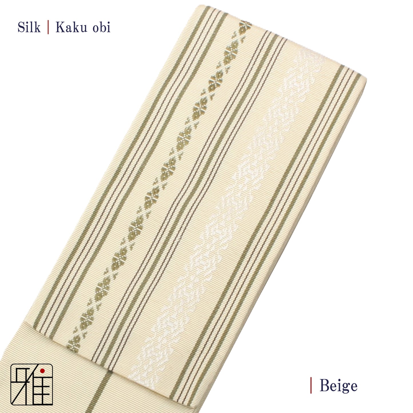 Kyudo Shoken Kaku Obi  | Silk 100 %