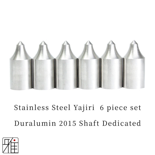 Kyudo Ya Stainless Steel Yajiri 6 piece set｜Duralumin 2015 Shaft