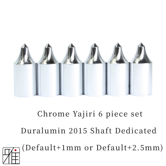 Kyudo Ya Chrome Yajiri 6 piece set｜Duralumin 2015 Shaft